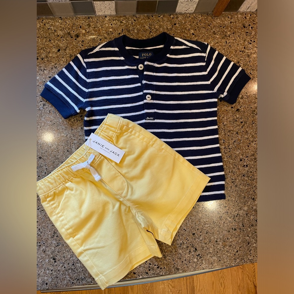 Boys shirt and shorts